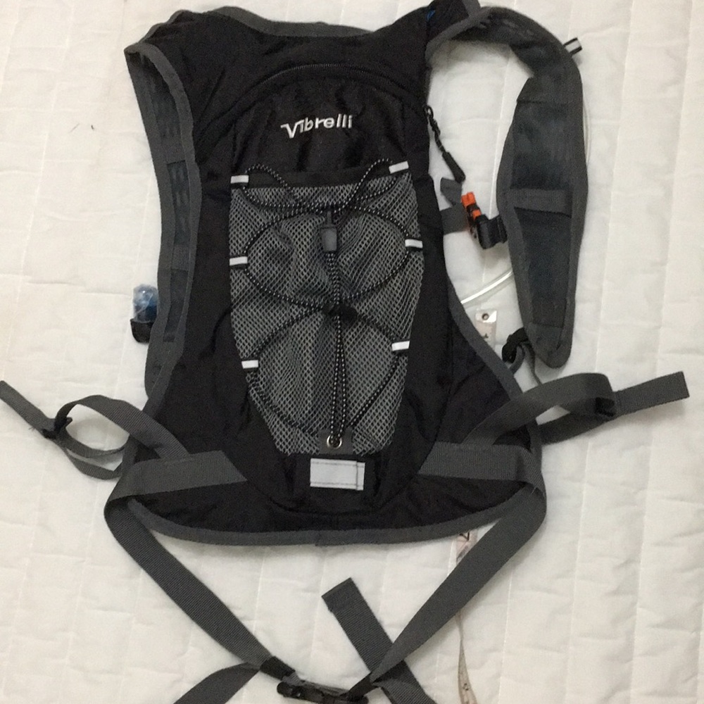 Vibrelli Hydration Outdoor Adventure Hiking Backpack Gray